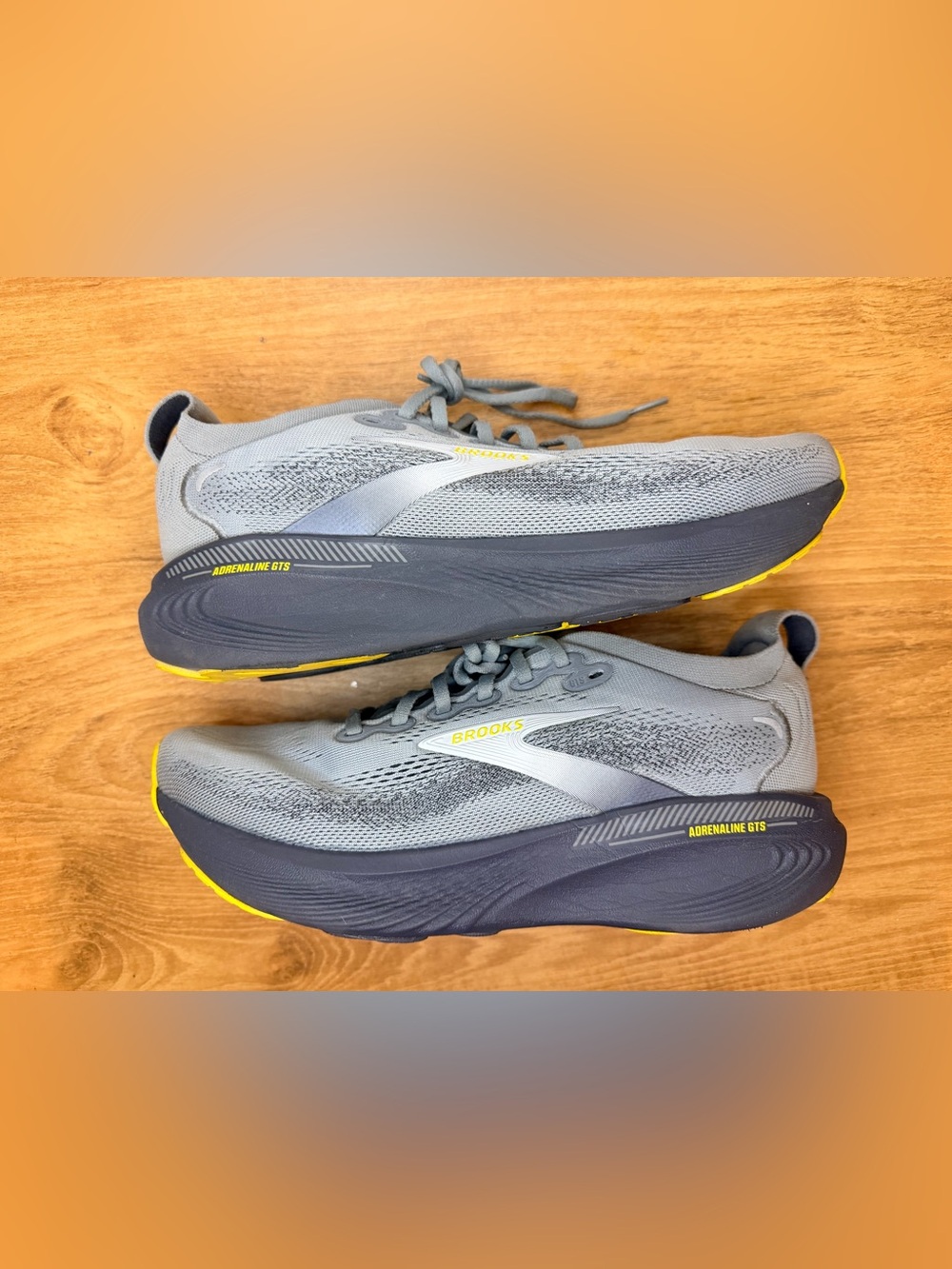 Men’s Brooks Adrenaline & Glycerin 25 Gray Mesh Running Sneakers Size 9 2E Wide - Picture 6 of 13
